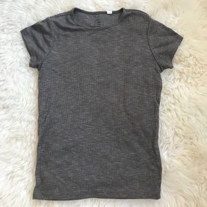 Grey Crop/ Tight T-Shirt